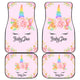 BabyDee - Personalized Unicorn Car Mats (Set Of 4)