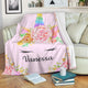Vanessa - Personalized Unicorn Blanket