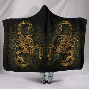 Golden Scorpio Hooded Blanket - Freedom Look
