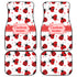 Personalized Ladybug Front And Black Car Mats (Set Of 4)
