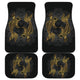 Golden Pisces (Fish) Zodiac Front And Back Car Mats (Set Of 4) - Freedom Look