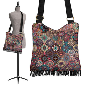 BOHO Floral Mandalas Art Bohemian Floral Design Bag Travel Bag