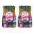 Camping Hiking Mountains - Red Universal Front and Back Car Mats (Set of 2 or 4)