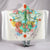 Mystical Symbols Dragonfly Hooded Blanket