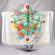 Mystical Symbols Dragonfly Hooded Blanket