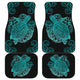 Turtle Front And Back Car Mats - Teal