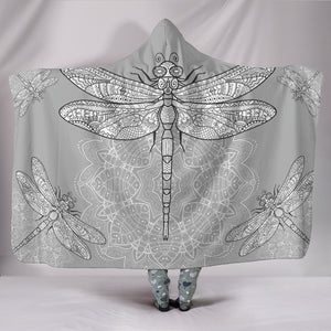 HandCrafted Tribal Dragonfly Hooded Blanket
