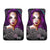 Sugar Skull Flowers Purple - Universal Front Car Mats Gift (Set of 2 or 4)
