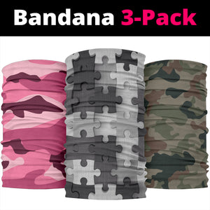 Bandana Camouflage Style - Bandana 3 Pack - Mask