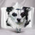 Border Collie Dog - Cozy Warm Hooded Sherpa And Microfiber Blanket With Hood