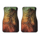 Abstract Horse USA Flag - Universal Front Car Mats Gift (Set Of 2)