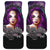 Sugar Skull Flowers Purple - Universal Front Car Mats Gift (Set of 2 or 4)