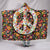 Peace Hippie Mandala Hooded Blanket