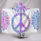 Peace Mandala Hooded Blanket