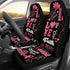 Breast Cancer Awareness Pink Girl - Car Seat Covers - Set of 2