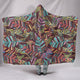 Boho Indian Feathers Hooded Blanket