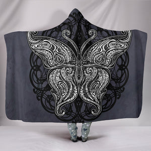 Butterfly Mandala Hooded Blanket