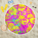 Yellow Skulls Beach Blanket Camping Picnic Portable Outdoor Blanket