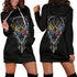 Feather Butterfly Hoodie Dress