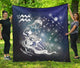 Aquarius Horoscope Premium Quilt Blanket Twin Queen King Size Birthday Gift