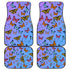 Butterfly Front And Back Car Mats (Set Of 4)