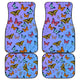 Butterfly Front And Back Car Mats (Set Of 4) - Freedom Look