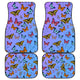 Butterfly Front And Back Car Mats (Set Of 4) - Freedom Look
