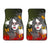 Sugar Skull Orange Butterfly - Universal Front Car Mats Gift (Set of 2 or 4)