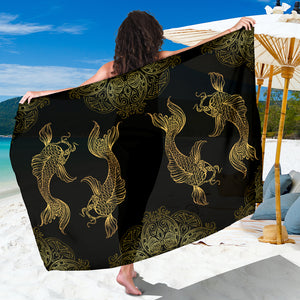 Pisces Zodiac Sarong Scarf, Fish Lover Gift, Pretty Pisces Beach Cover Up, Pisces Beach Sarong Skirt Dress