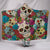 Sugar Skull Hooded Blanket
