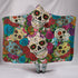 Sugar Skull Hooded Blanket