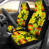 Turtle Yellow Orange Set of 2 Car Seat Covers