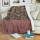 Brown Wave Ethnic Mandala Cozy Blanket
