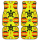 Turtle Yellow Orange Front And Back Car Mats (Set Of 4)