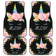 RLW - Unicorn Front And Back Car Mats (Set Of 4)