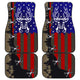 Hunting Deer USA Flag Car Mats Set of 4 - Car Floor Mats Protection Decoration
