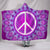Purple Peace Hooded Blanket