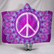 Purple Peace Hooded Blanket