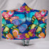 Colorful Butterflies Butterfly Hooded Blanket
