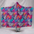 Boho Tropical Leaves Hooded Blanket