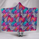 Boho Tropical Leaves Hooded Blanket