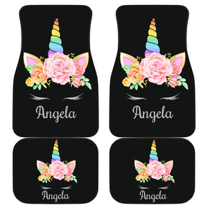 Angela Unicorn Front And Back Car Mats