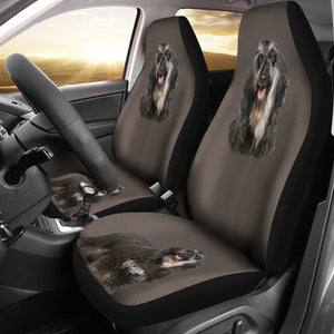 Cute Dog Face Car Seat Cover