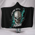 Skull Forever - Cozy Warm Hooded Sherpa And Microfiber Blanket With Hood