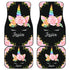 Jessica - Personalized Unicorn Car Mats (Set Of 4)