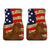 Horse USA Flag - Front and Back Car Mats Gift (Set Of 2 Or 4)