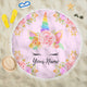 Unicorn Beach Blanket With Custom Name