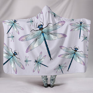 Mystical Dragonfly Hooded Blanket