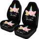 Unicorn Black Universal Car Seat Covers Christmas Birthday Gift - Seat of 2