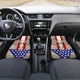 Deer Skull USA Flag - Universal Front Car Mats Gift (Set Of 2)